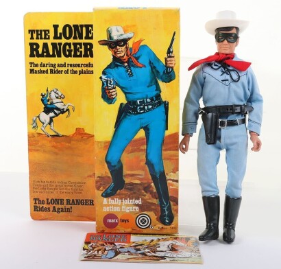 Vintage Lone Ranger rides again Action Figure Marx Toys Boxed.