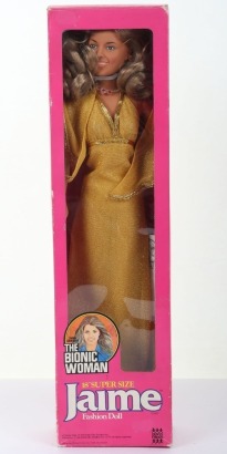 Scarce Vintage The Bionic Woman 18 inch Super Size Jaime Fashion Doll Denys Fisher 1977 Boxed.