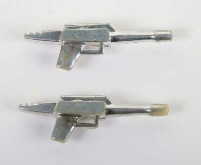 Two Scarce Vintage The Black Hole Robot S.T.A.R. STAR Magnetic Toy Action Figure Guns Accessories GIG.