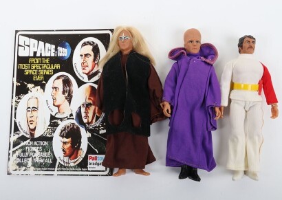 Three Vintage Mego Palitoy Space 1999 Action Figures.