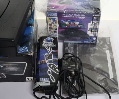 Sega Saturn Console boxed with games. - 6