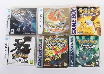 Collection of Pok&eacute;mon Video Games Boxes and Manuals only.