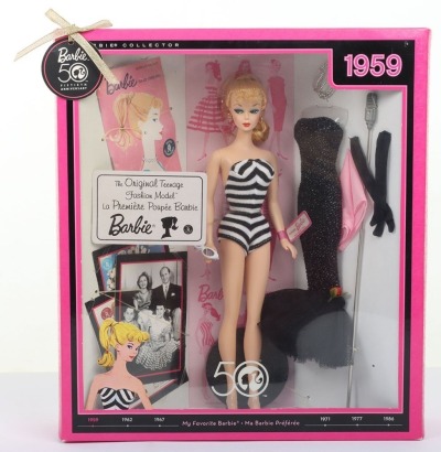 Mattel Barbie La Premiere Poupee Barbie 50th Anniversary Collector 1959 NRFB.