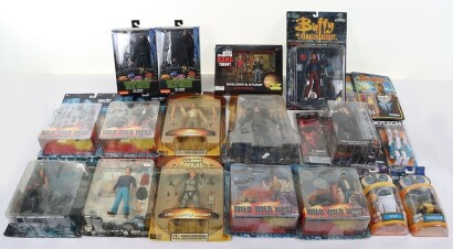 Collection of Nineteen TV Related Action Figures and Toys.