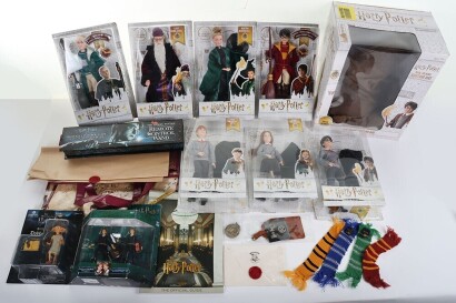 Large Collection of Harry Potter Dolls Action Figures and Ephemera.