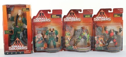 Four Vintage 90s Small Soldiers Action Figures by Kenner.