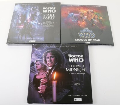 Three BBC Doctor Who Vinyl Record LP sets by Big Finish.