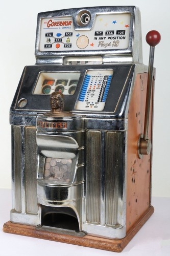 O.D. Jennings 'The Governor' 1961 One Arm Bandit Slot Fruit Machine.