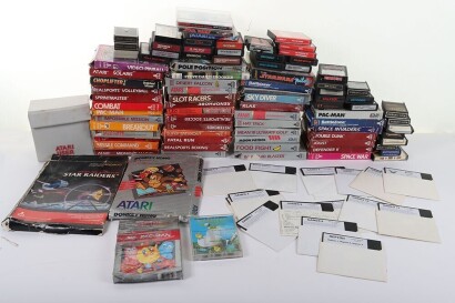 Large Quantity of Vintage Atari 2600/VCS 400/800 and 7800 Video Games.