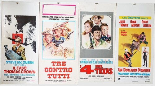 Four Original Movie Film cinema Italian Locadina Locandina Posters.