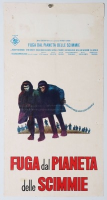 Original Planet of the Apes Escape cinema Italian Locadina Locandina Movie Film Poster.