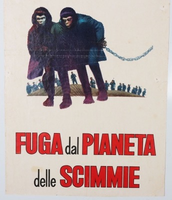Original Planet of the Apes Escape cinema Italian Locadina Locandina Movie Film Poster. - 3