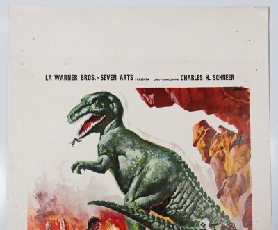 Original Gwangi Ray Harryhausen cinema Italian Locadina Locandina Movie Film Poster. - 2