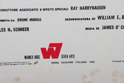 Original Gwangi Ray Harryhausen cinema Italian Locadina Locandina Movie Film Poster. - 5