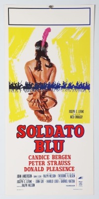 Original Soldier Blue Italian Locadina Locandina cinema Movie Film Poster.