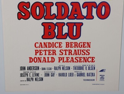 Original Soldier Blue Italian Locadina Locandina cinema Movie Film Poster. - 3