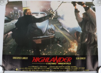 Three Original Different Highlander Fotobusta Movie Film Posters. - 3