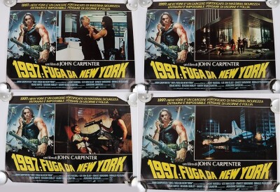 Four Original Different Escape From New York Fotobusta Movie Film Posters.