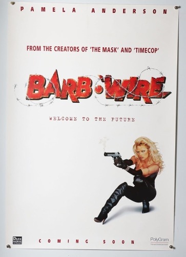 Original Barb Wire Pamela Anderson Movie Film American US One Sheet Poster.
