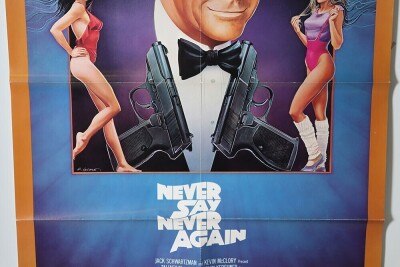 Original James Bond 007 Never Say Never Again 1983 Film Poster. - 3