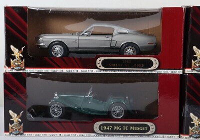 Four Road Signature Die Cast 1/18 scale model cars. - 2