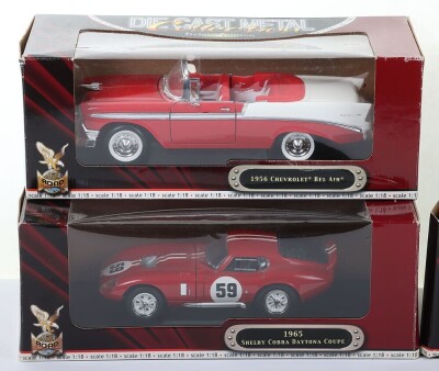 Four Die Cast 1/18 scale model cars. - 2