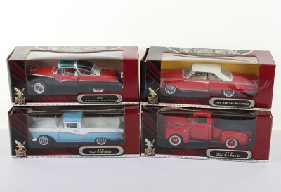 Four Road Signature Die Cast 1/18 scale model cars.
