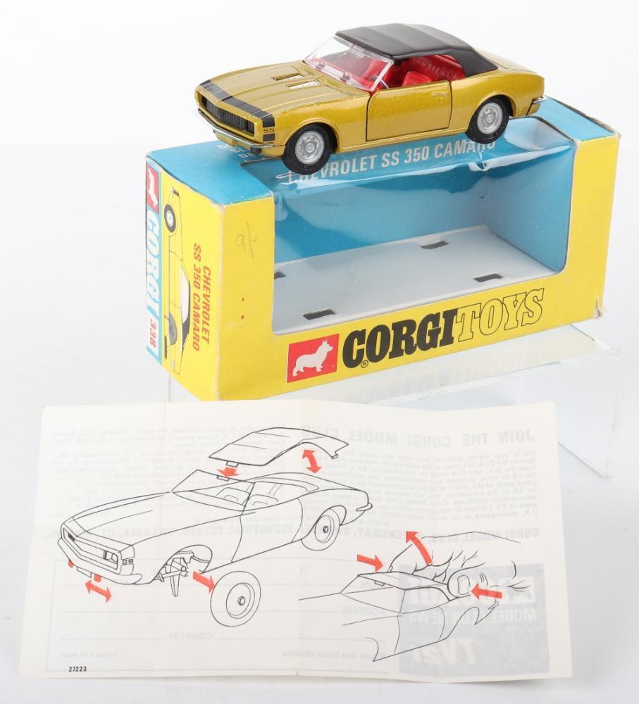 Corgi Toys 338 Chevrolet SS 350 Camaro 'Golden Jacks'