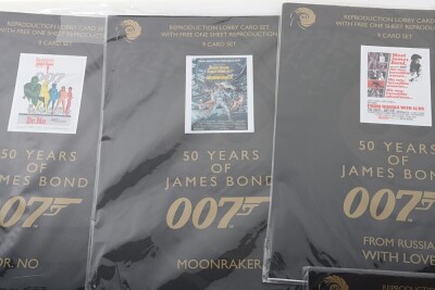 Collection of Ten Reproduction Lobby Card sets 50 Years of James Bond 007 sealed. - 2