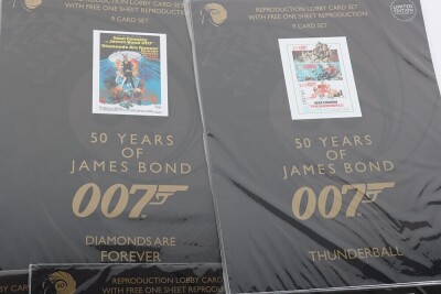 Collection of Ten Reproduction Lobby Card sets 50 Years of James Bond 007 sealed. - 3
