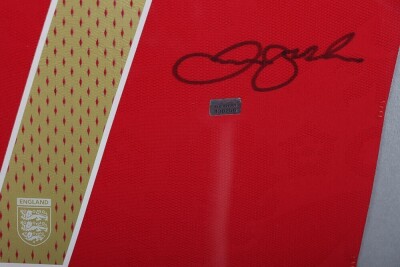 Signed Autograph England Football Shirt by David Beckham Number 7. - 2