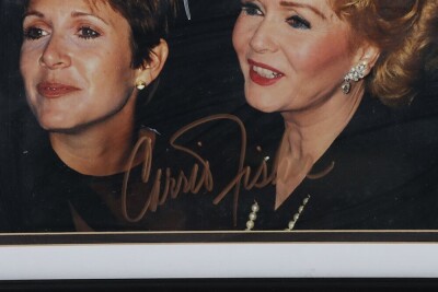 Scarce Carrie Fisher and Debbie Reynolds Singed Autograph picture with certificate of authenticity. - 3