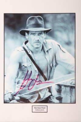 Scarce Harrison Ford signed autograph Indiana Jones Photograph with certificate of Authenticity. - 2