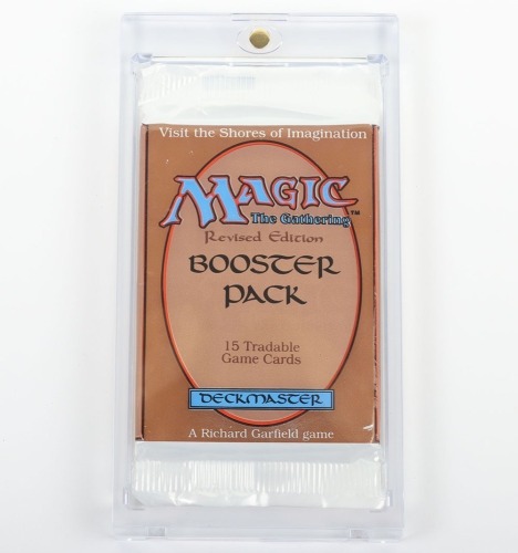Scarce Magic The Gathering Revised Edition Sealed Booster Pack.