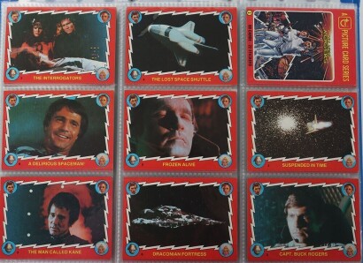 Five Vintage Trading Cards Sticker Sets.