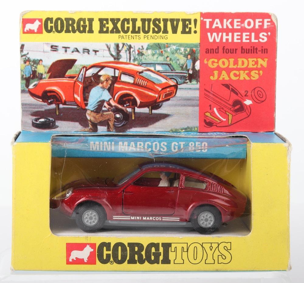Corgi Toys 341 Mini Marcos GT850 'Golden Jacks'