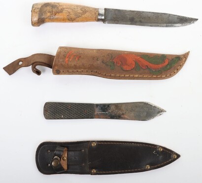 Throwing Knife and Hunting Knife