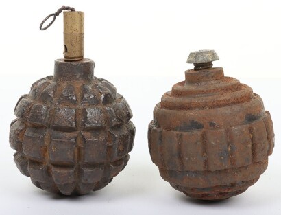 WW1 German Hand Grenades Kugel, Two examples