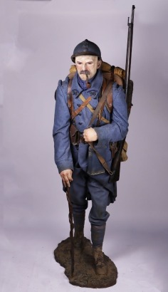 WW1 French Other Ranks Soldier Museum Display,