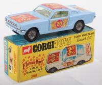 Corgi Toys 348 Ford Mustang 2+2 Flower Power Stock Racing Car