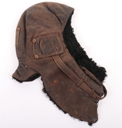 Soviet Russian Leather Flying Helmet