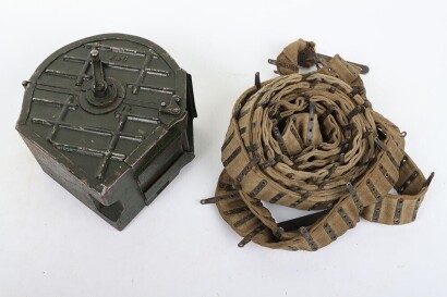 WW1 German 1918 Dated MG08/15 Machine Gun Ammunition Belt Drum