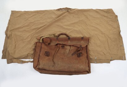 WW1 French Officers Map Case / Valise and Groundsheet.
