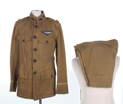 WW1 US Officers Pilots Summer Tunic and Breaches.