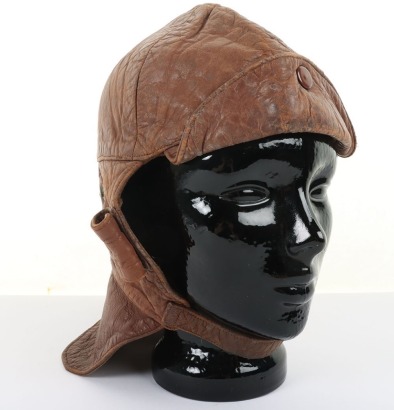 Great War Period Leather Flying Helmet by Stormguard, London