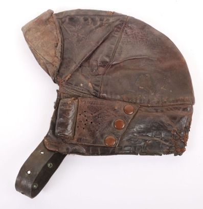 Great War Period Mk1 Style Leather Flying Helmet