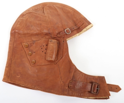 WW1 Royal Flying Corps Leather Flying Helmet Cowl Pattern