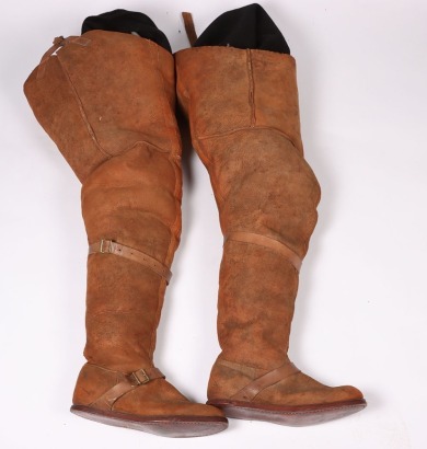Rare Pair of WW1 Royal Flying Corps Aviators Flying Fug Boots