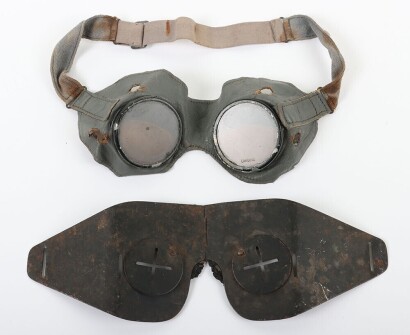 WW2 Goggles, German and ARP Civil Defence Splinter Type.