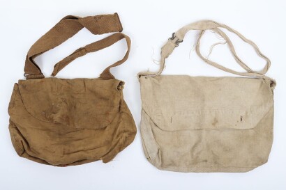 WW1 French Bread Bag Haversacks, Two Examples.